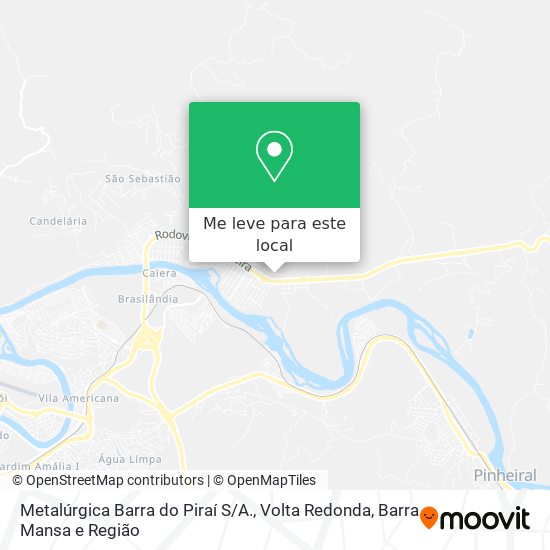 Metalúrgica Barra do Piraí S / A. mapa