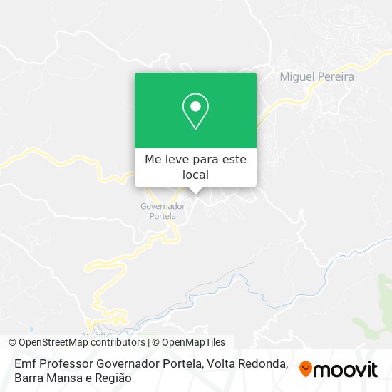 Emf Professor Governador Portela mapa