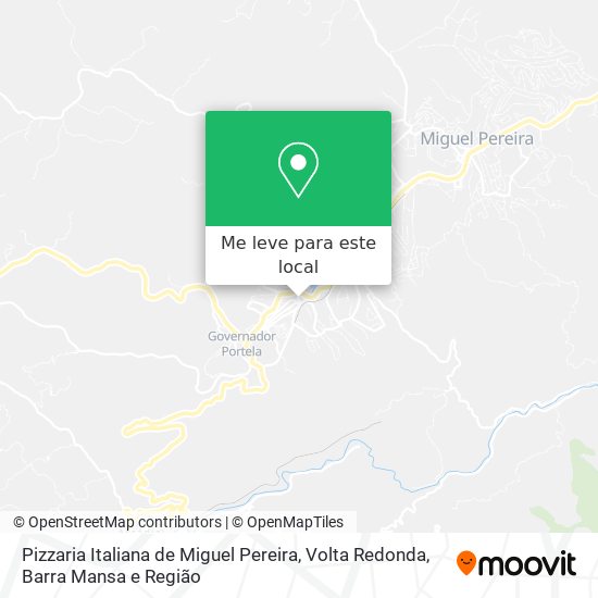 Pizzaria Italiana de Miguel Pereira mapa