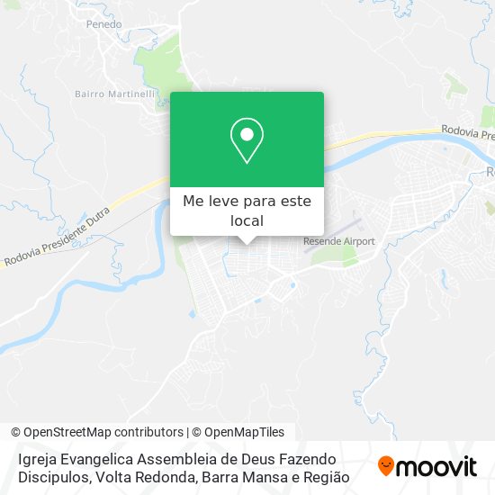 Igreja Evangelica Assembleia de Deus Fazendo Discipulos mapa