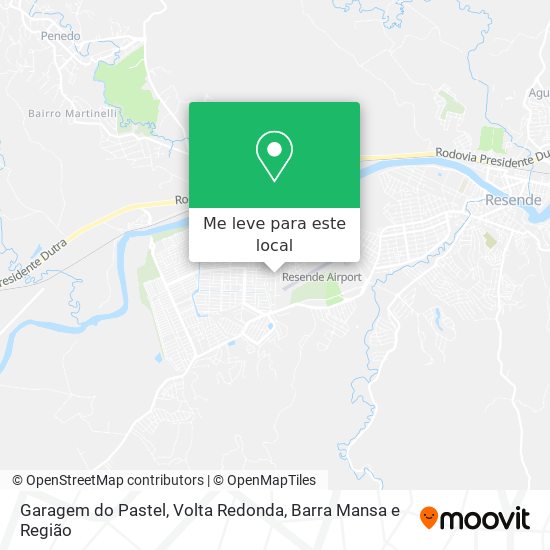 Garagem do Pastel mapa