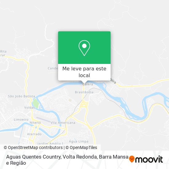 Aguas Quentes Country mapa