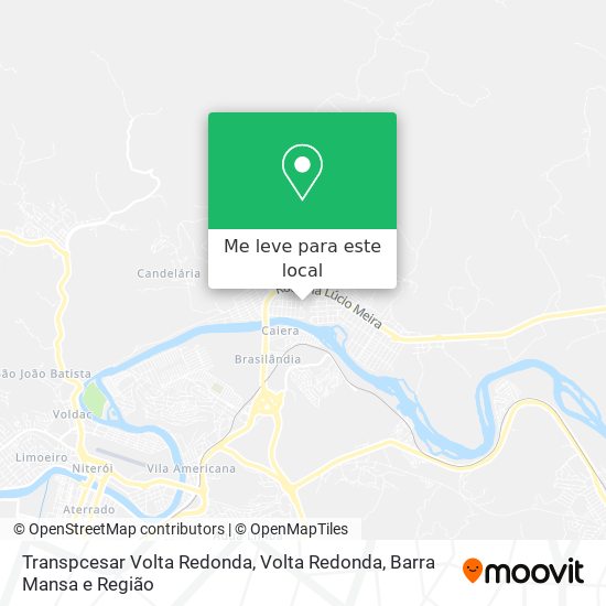 Transpcesar Volta Redonda mapa