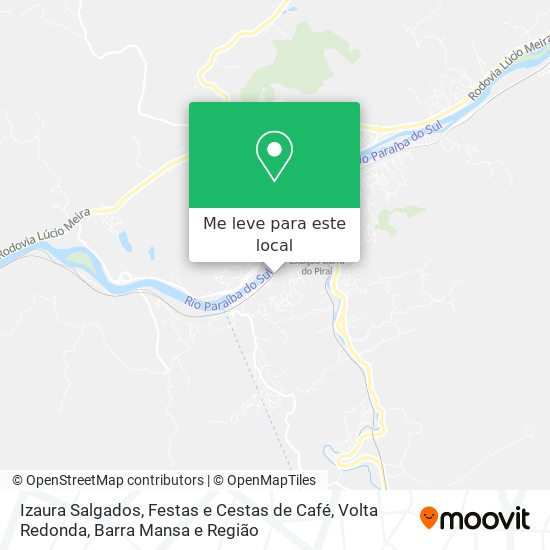 Izaura Salgados, Festas e Cestas de Café mapa