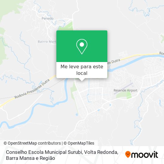 Conselho Escola Municipal Surubi mapa