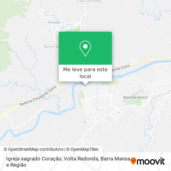 Igreja sagrado Coração mapa