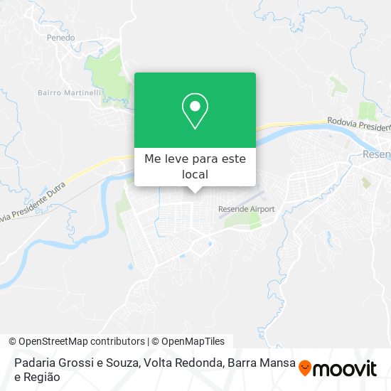 Padaria Grossi e Souza mapa