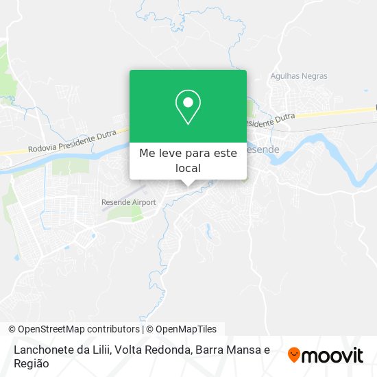 Lanchonete da Lilii mapa