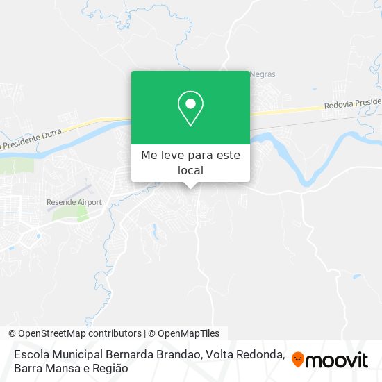 Escola Municipal Bernarda Brandao mapa