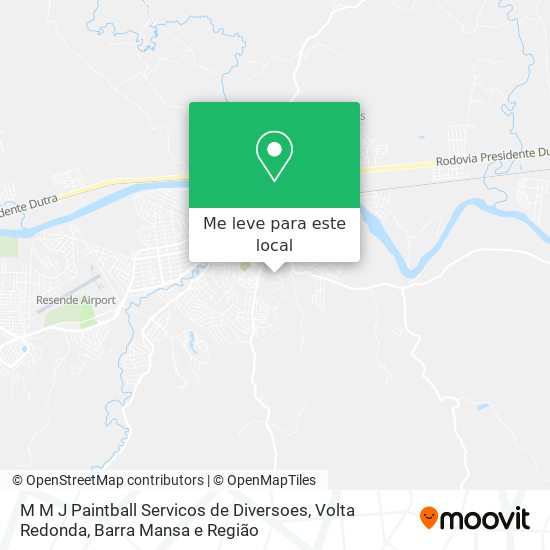 M M J Paintball Servicos de Diversoes mapa