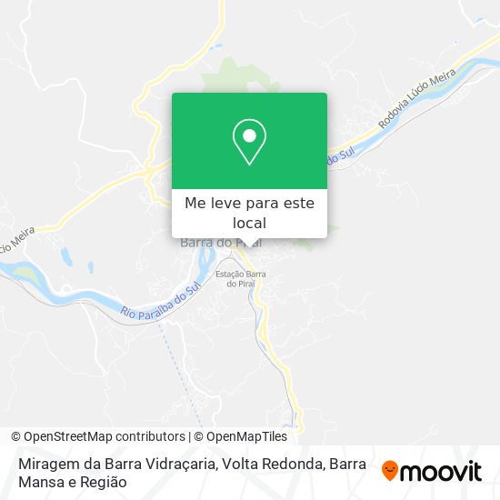 Miragem da Barra Vidraçaria mapa