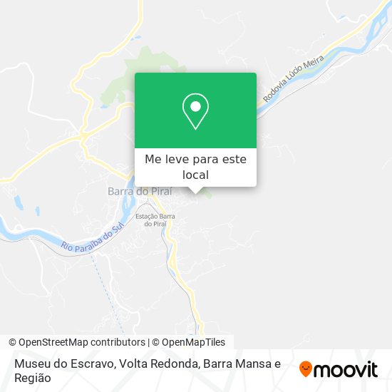Museu do Escravo mapa