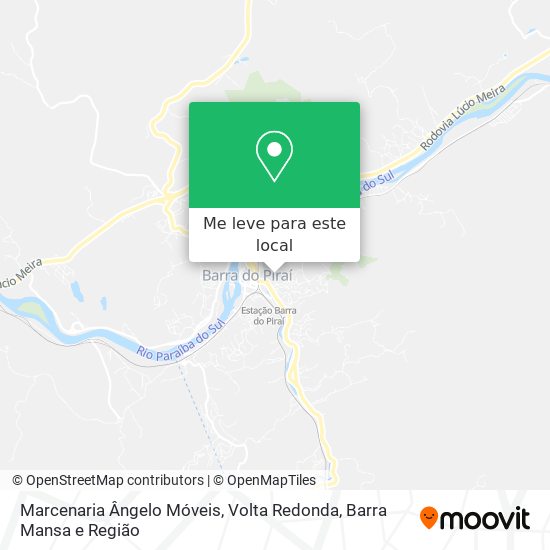 Marcenaria Ângelo Móveis mapa