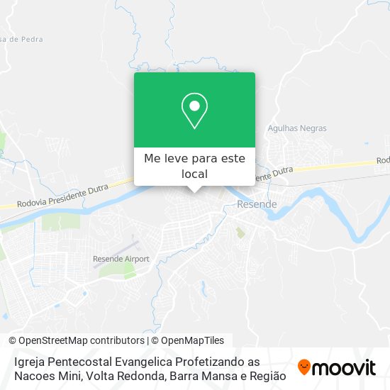 Igreja Pentecostal Evangelica Profetizando as Nacoes Mini mapa