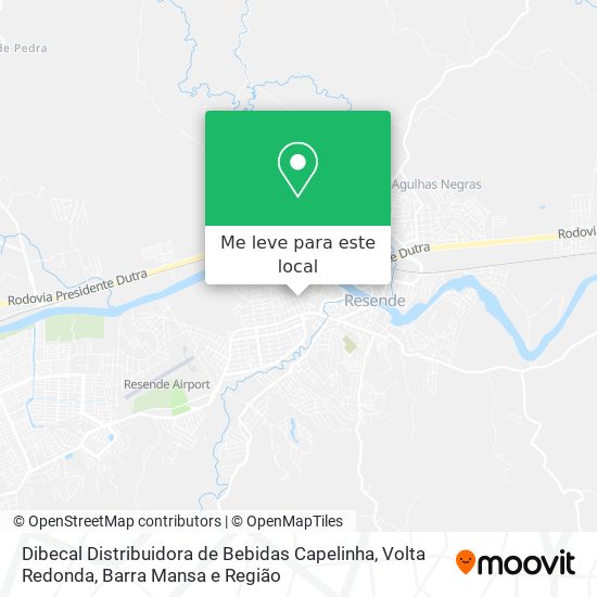Dibecal Distribuidora de Bebidas Capelinha mapa