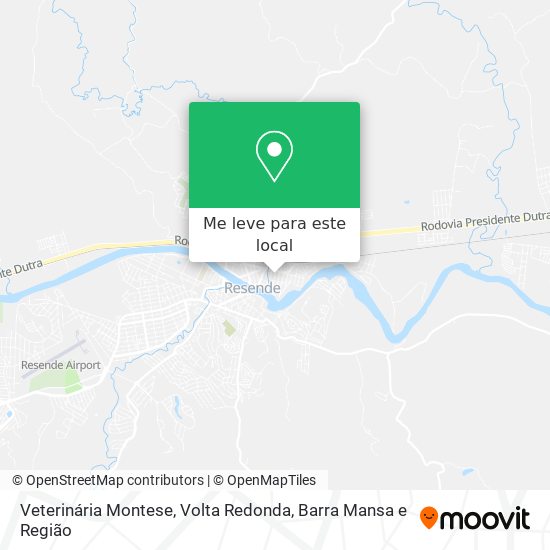 Veterinária Montese mapa