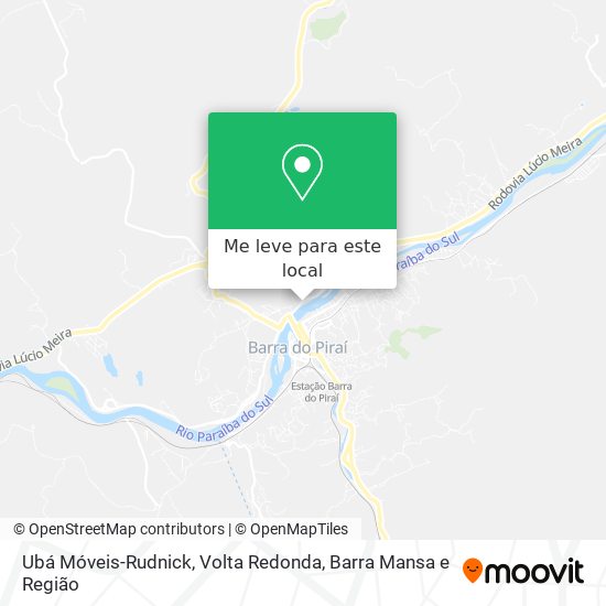 Ubá Móveis-Rudnick mapa