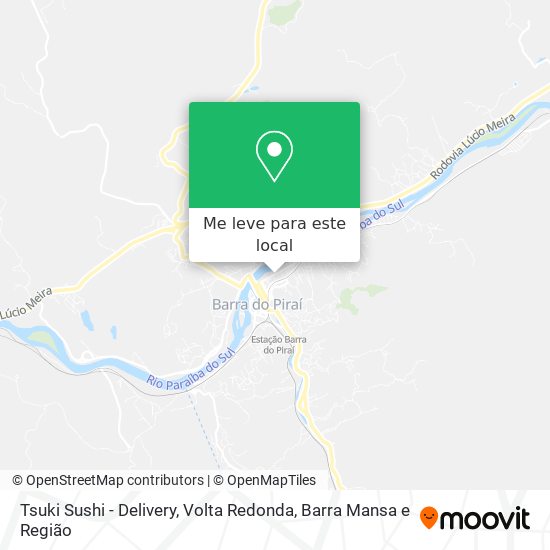 Tsuki Sushi - Delivery mapa
