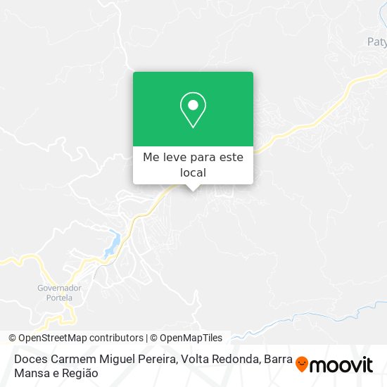 Doces Carmem Miguel Pereira mapa