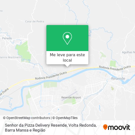 Senhor da Pizza Delivery Resende mapa