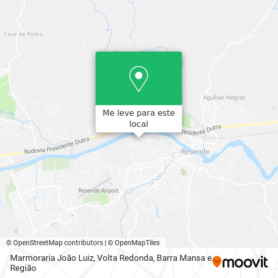 Marmoraria João Luiz mapa