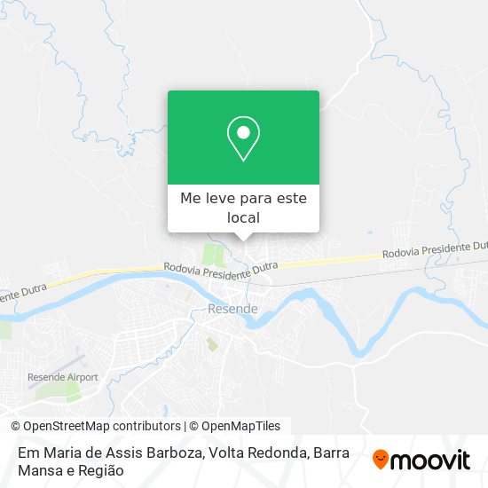 Em Maria de Assis Barboza mapa