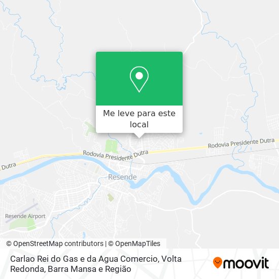 Carlao Rei do Gas e da Agua Comercio mapa