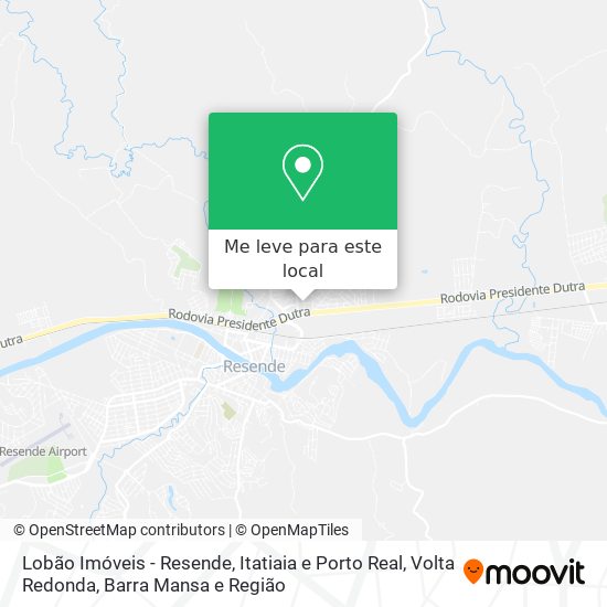 Lobão Imóveis - Resende, Itatiaia e Porto Real mapa