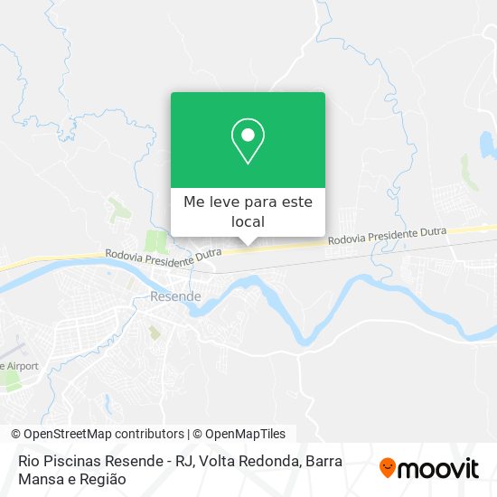 Rio Piscinas Resende - RJ mapa