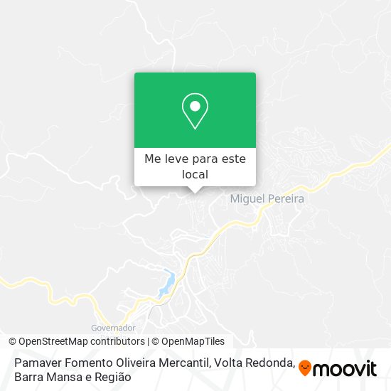 Pamaver Fomento Oliveira Mercantil mapa