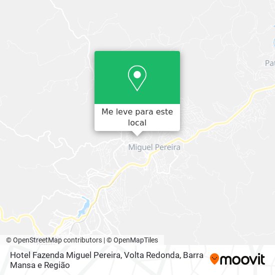 Hotel Fazenda Miguel Pereira mapa