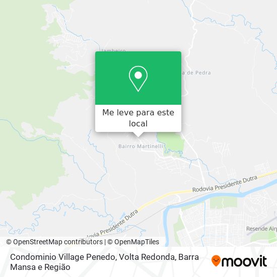 Condominio Village Penedo mapa