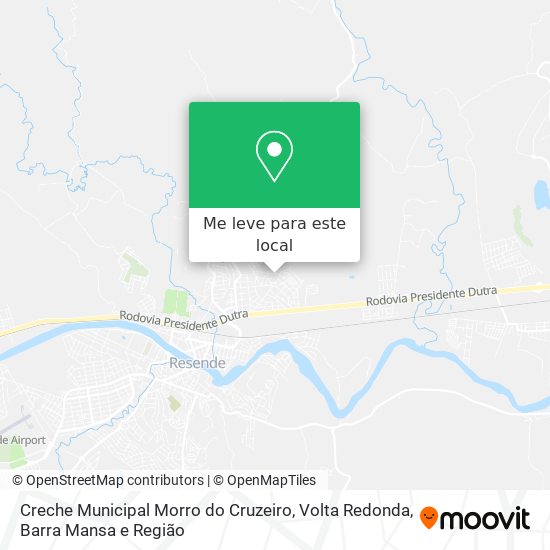 Creche Municipal Morro do Cruzeiro mapa