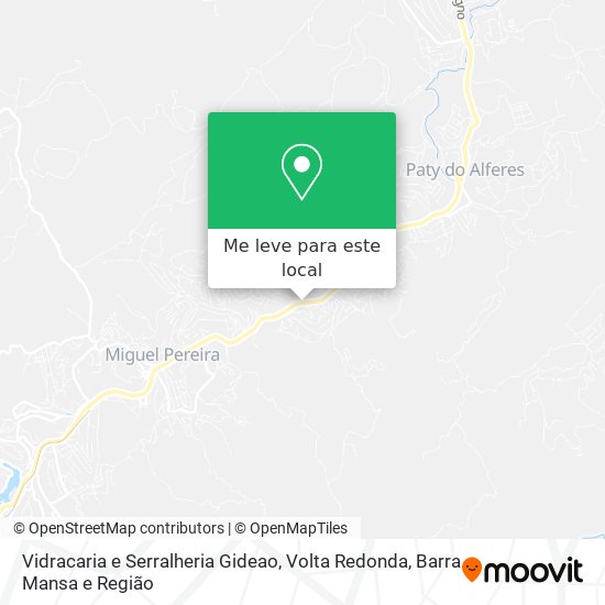Vidracaria e Serralheria Gideao mapa