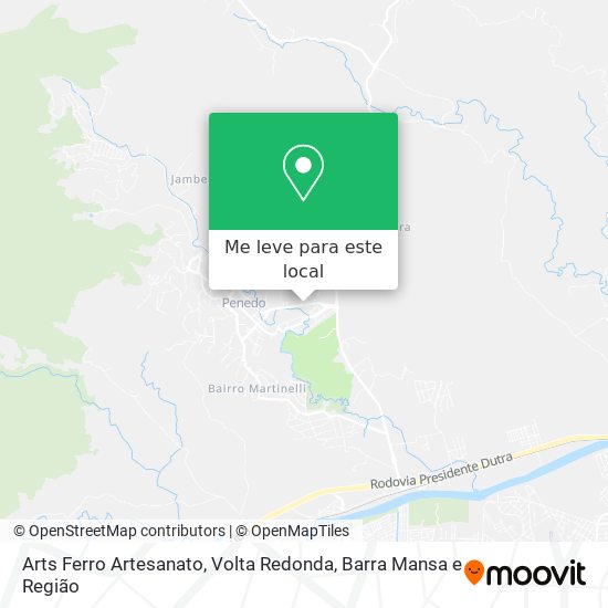 Arts Ferro Artesanato mapa