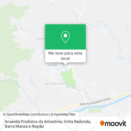 Aruanda Produtos da Amazônia mapa