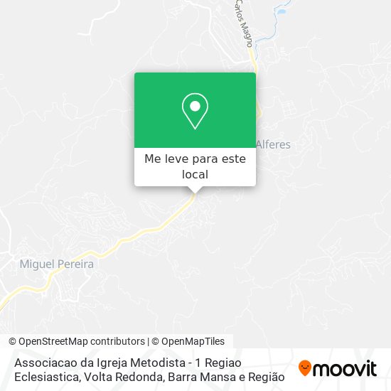 Associacao da Igreja Metodista - 1 Regiao Eclesiastica mapa