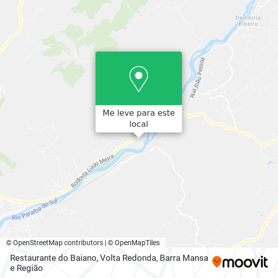 Restaurante do Baiano mapa