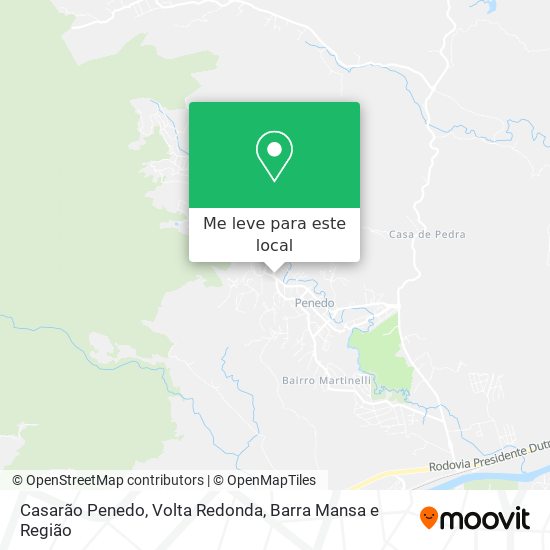 Casarão Penedo mapa