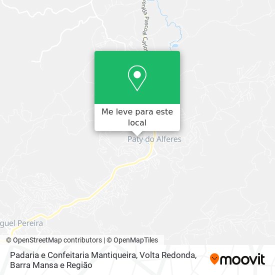 Padaria e Confeitaria Mantiqueira mapa