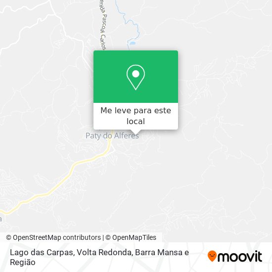 Lago das Carpas mapa