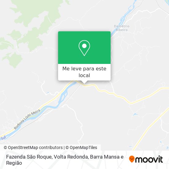 Fazenda São Roque mapa