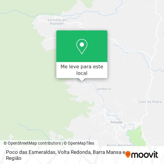 Poco das Esmeraldas mapa