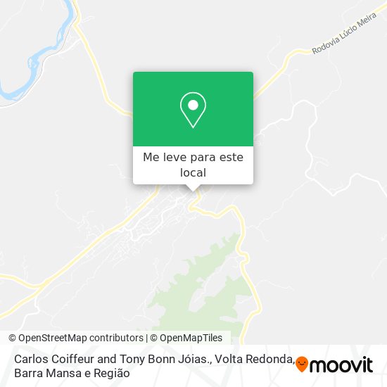 Carlos Coiffeur and Tony Bonn Jóias. mapa