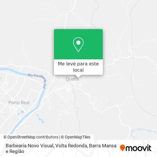Barbearia Novo Visual mapa