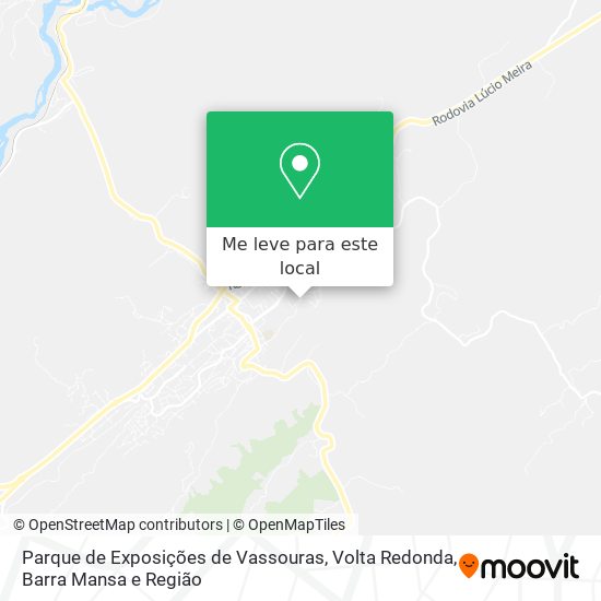 Parque de Exposições de Vassouras mapa