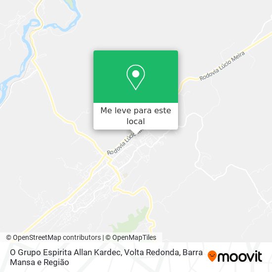O Grupo Espirita Allan Kardec mapa