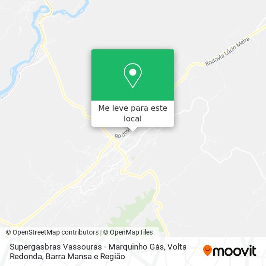 Supergasbras Vassouras - Marquinho Gás mapa
