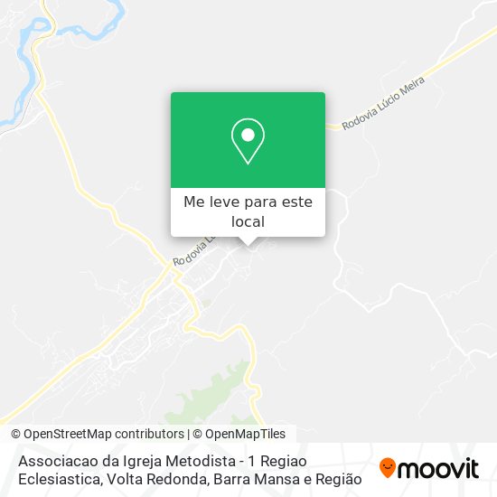 Associacao da Igreja Metodista - 1 Regiao Eclesiastica mapa
