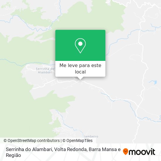 Serrinha do Alambari mapa